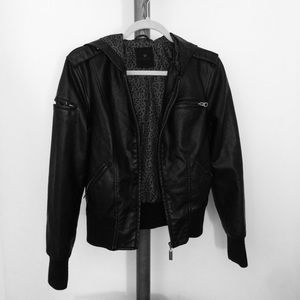 Pacsun Faux Leather Zip Jacket